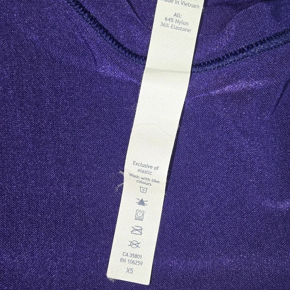 Lululemon Get Low Tank Tie Side Size 4 Mesh Stretch Sleeveless Purple Womens